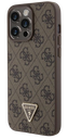 GUESS CARCASA 4G TRIANGLE STRASS IPHONE 15 PRO MAX MARRON