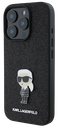 KARL LAGERFELD CARCASA IKONIK GLITTER PIN IPHONE 16 PRO NEGRO
