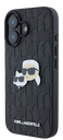 KARL LAGERFELD CARCASA K&C HEADS IPHONE 16 NEGRO