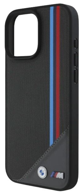 BMW CARCASA MAGSAFE MESH TRICOLOR IPHONE 16 PRO NEGRO