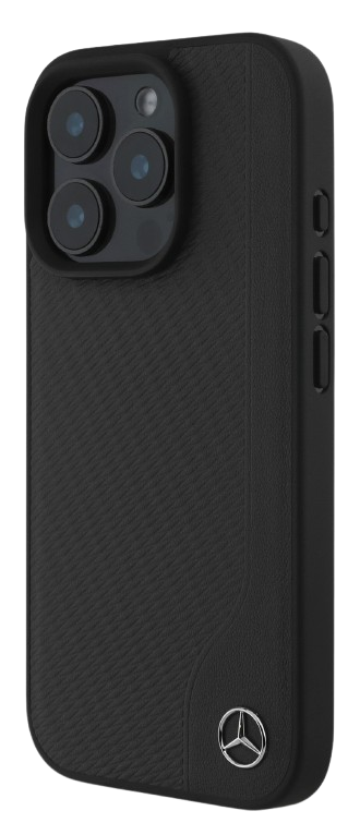 MERCEDES BENZ CARCASA MAGSAFE WOOD IPHONE 16 PRO NEGRO