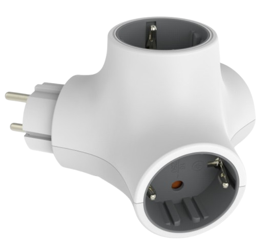 KSIX MULTIENCHUFE 3 TOMAS BLANCO