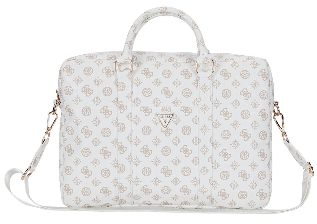 GUESS MALETIN PEONY ZIPPER PORTATILES 13"- 16" BLANCO