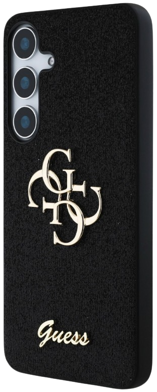 GUESS CARCASA 4G GLITTER SAMSUNG GALAXY S25 NEGRO
