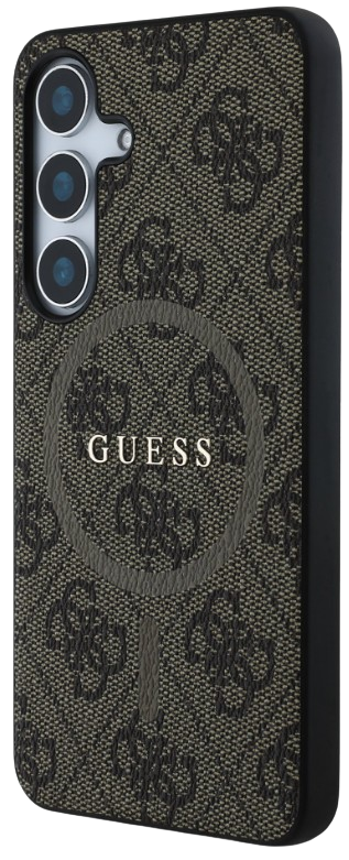 GUESS CARCASA MAGSAFE RING SAMSUNG GALAXY S25 MARRON