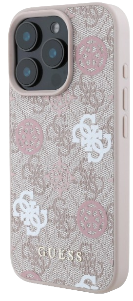 GUESS CARCASA MAGSAFE 4G PEONY IPHONE 16 PRO MAX ROSA