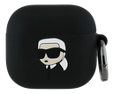 KARL LAGERFELD FUNDA SILICONA 3D NFT AIRPODS 4 NEGRO