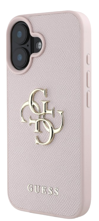 GUESS CARCASA GRAINED 4G IPHONE 16 ROSA