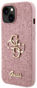 GUESS CARCASA GLITTER 4G IPHONE 13 ROSA