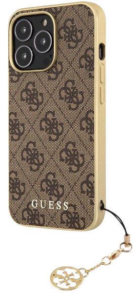GUESS CARCASA CHARM 4G IPHONE 13 PRO MAX MARRON