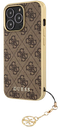 GUESS CARCASA CHARM 4G IPHONE 13 PRO MAX MARRON