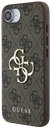 GUESS CARCASA 4G LOGO IPHONE 16e MARRON