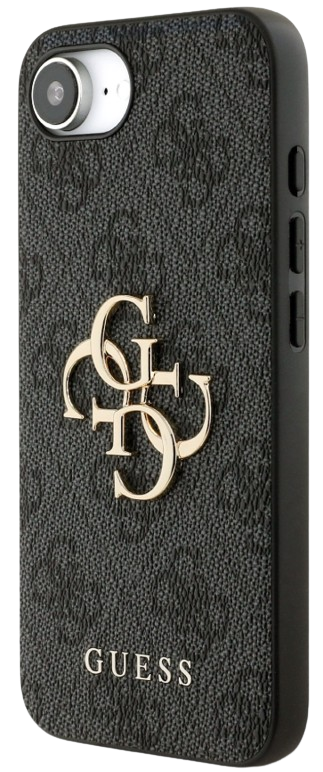 GUESS CARCASA 4G LOGO IPHONE 16e GRIS