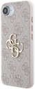 GUESS CARCASA 4G LOGO IPHONE 16e ROSA