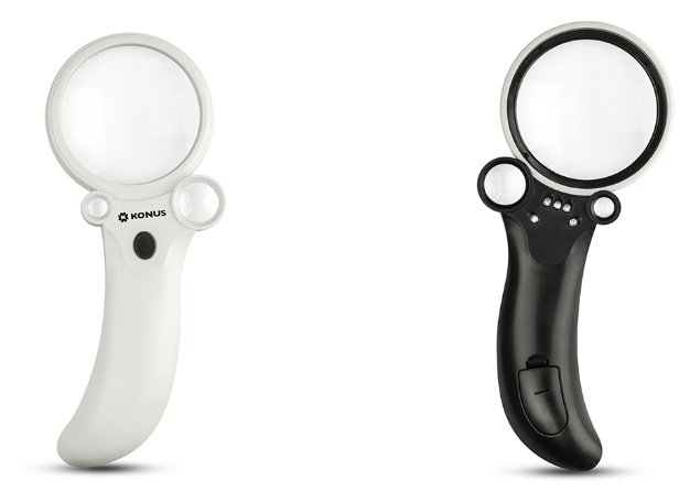 KONUS LUPA LUX65 2.5x-25x-55x CON LUZ