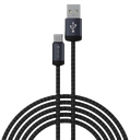 DEVIA CABLE GRACIOUS USB A - TIPO C 2A 2m NEGRO