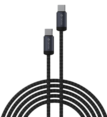 DEVIA CABLE GRACIOUS USB C - USB C 3A PD 60W 3m NEGRO