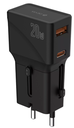 DEVIA CARGADOR MINI PD/QC 20W MULTIFUNCION (UK/EU/US/AU/CN)