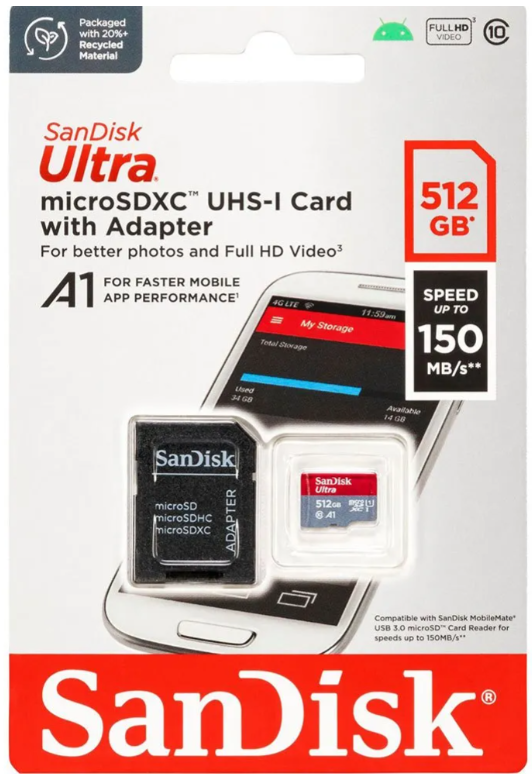 SANDISK ULTRA MICROSDXC A1 512GB