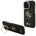 GUESS CARCASA GRAINED 4G SOPORTE CAMARA IPHONE 16 PRO MAX NEGRO