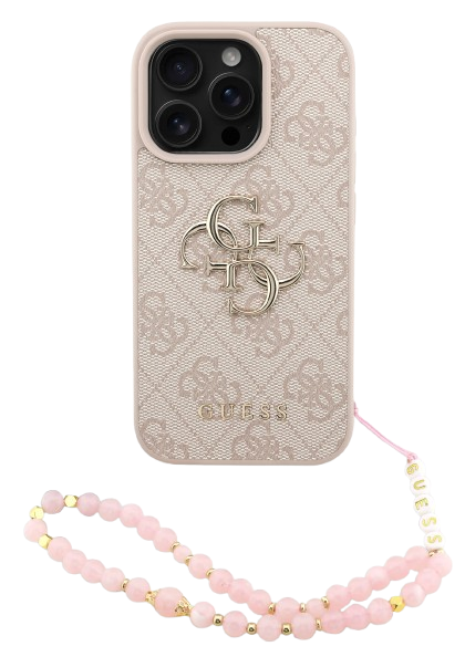 GUESS CARCASA 4G STRAP IPHONE 14 ROSA