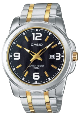 CASIO RELOJ MTP-1314SG-1AVDF ESFERA NEGRA / BICOLOR
