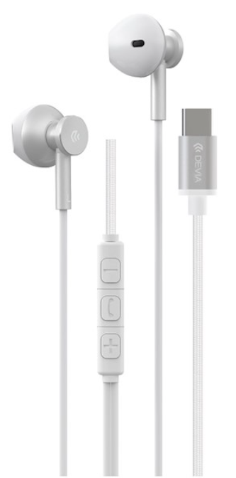 DEVIA AURICULAR SMART METAL M2 TIPO C PLATA