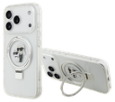 KARL LAGERFELD CARCASA MAGSAFE RINGSTAND KC IPHONE 17 PRO MAX BLANCO