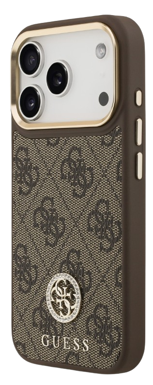 GUESS CARCASA MAGSAFE 4G STRASS IPHONE 17 PRO MAX MARRON