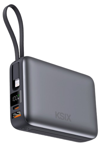 KSIX BATERIA AUXILIAR 20000mAh / PD 22,5W / USBc + LIGHTNING
