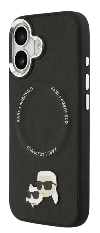 KARL LAGERFELD CARCASA MAGSAFE K&C PINS IPHONE 17 NEGRO