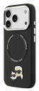 KARL LAGERFELD CARCASA MAGSAFE K&C PINS IPHONE 17 PRO MAX NEGRO