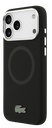LACOSTE CARCASA MAGSAFE SILICONE CROC IPHONE 17 PRO MAX NEGRO