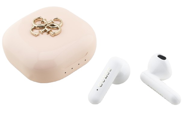 GUESS AURICULAR BLUETOOTH TWS 4G LOGO ROSA