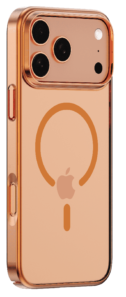 DEVIA CARCASA GLIMMER MAGNETIC IPHONE 17 PRO MAX NARANJA