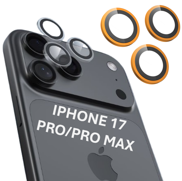 DEVIA PROTECTOR CAMARA IPHONE 17 PRO / PRO MAX NARANJA