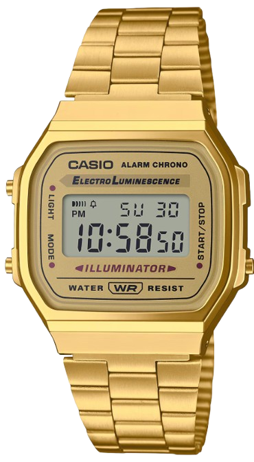 CASIO RELOJ A-168WG-9E DORADO