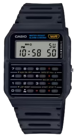 CASIO RELOJ CALCULADORA CA-53W-1Z NEGRO