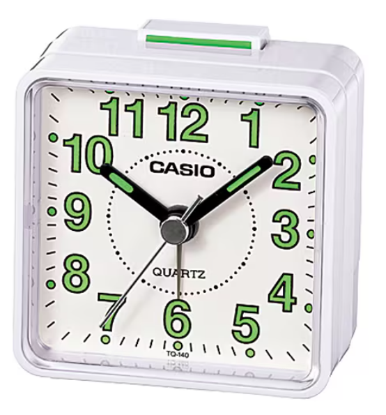CASIO DESPERTADOR TQ-140-7D BLANCO