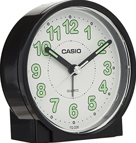 CASIO DESPERTADOR TQ-228-1D NEGRO / BLANCO