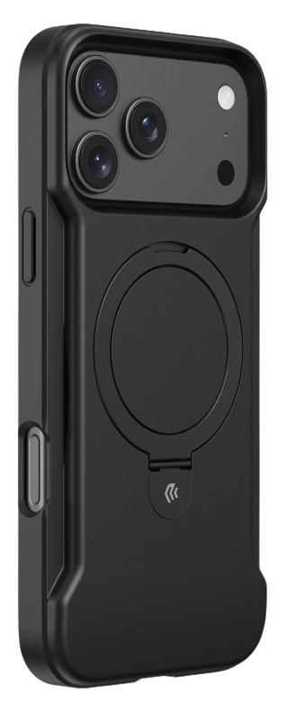 DEVIA CARCASA MAGNETIC SOUNDBOOST SOPORTE IPHONE 17 PRO NEGRO