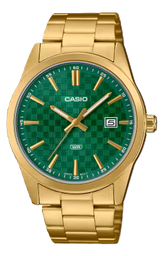 [MTPVD03G3A] CASIO RELOJ MTP-VD03G-3A ESFERA VERDE / DORADO