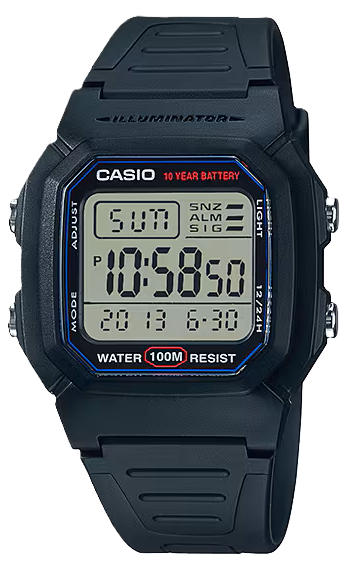 CASIO RELOJ W-800H-1AVDF ILLUMINATOR AZUL